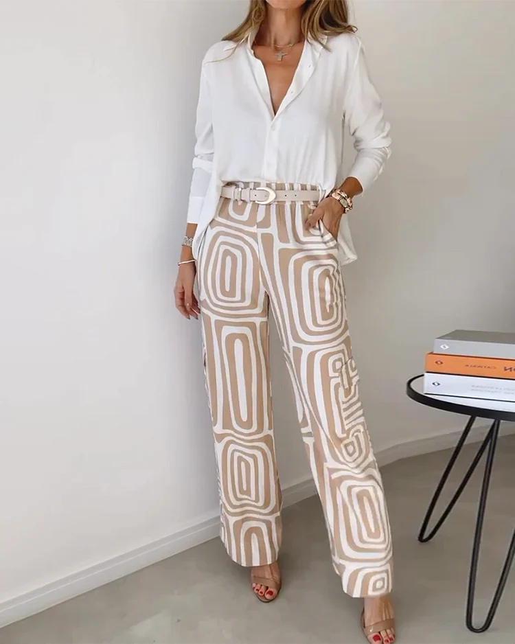 ELARIS - CONJUNTO DE CAMISA Y PANTALÓN