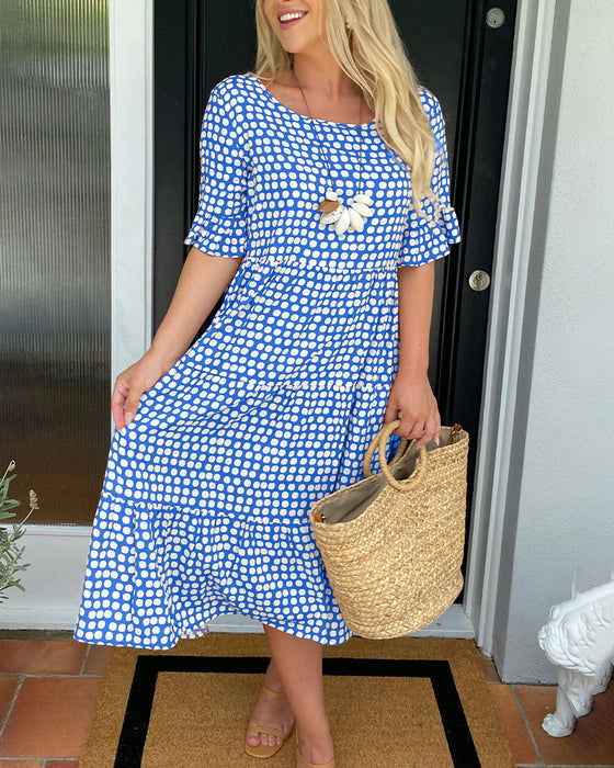 SARA - VESTIDO MIDI DE MANGA CORTA