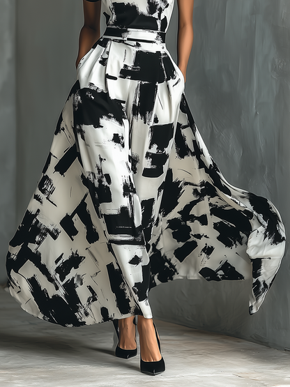 AROA - VESTIDO LARGO ESTAMPADO