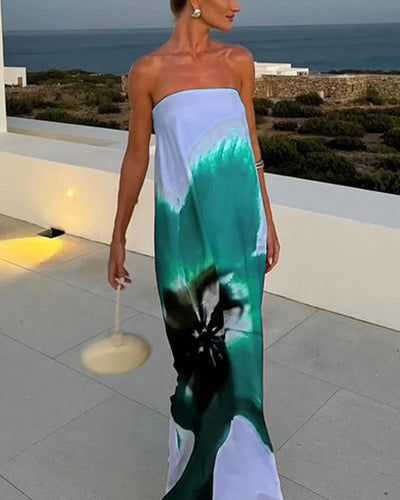 NIA - VESTIDO LARGO ESTAMPADO