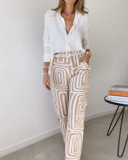 ELARIS - CONJUNTO DE CAMISA Y PANTALÓN