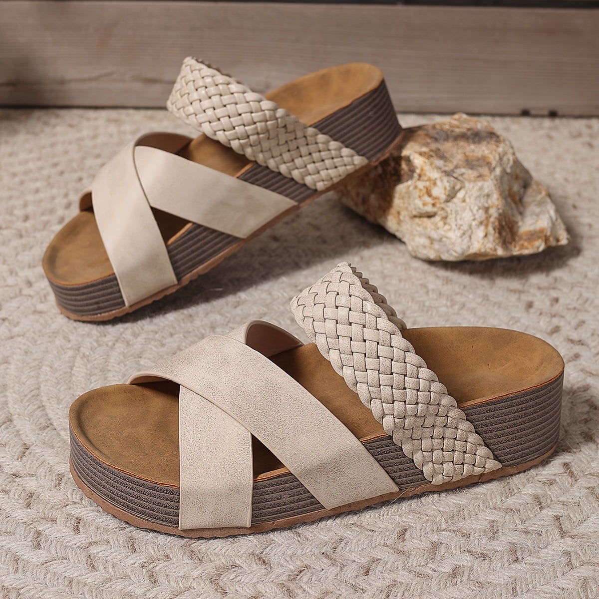 MARTINA - SANDALIAS DE PIEL CON CUÑA