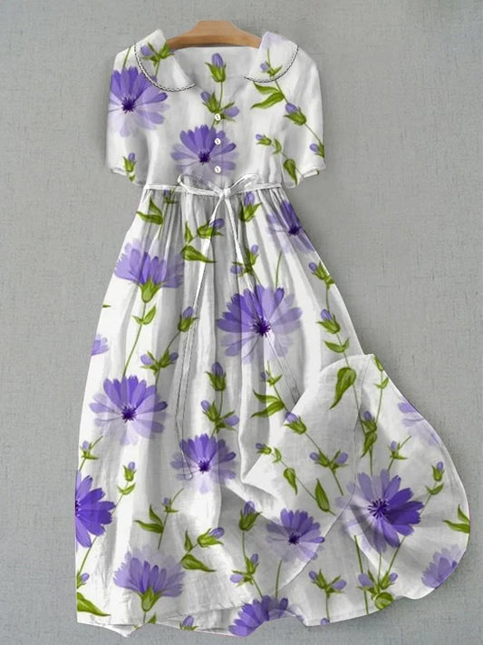 SANDRA - VESTIDO MIDI ESTAMPADO