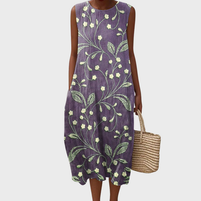 GEMA - VESTIDO MIDI ESTAMPADO