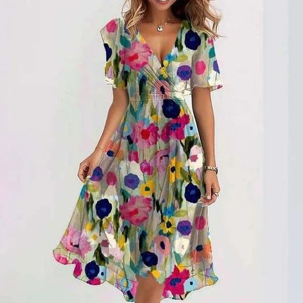 LINDA - VESTIDO MIDI ESTAMPADO