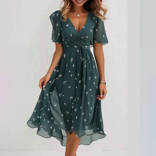 LINDA - VESTIDO MIDI ESTAMPADO