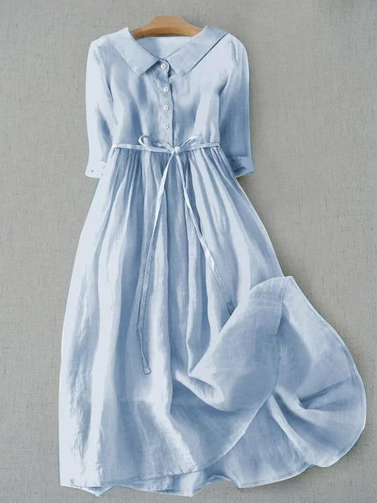 LUZ - VESTIDO MIDI FLUIDO