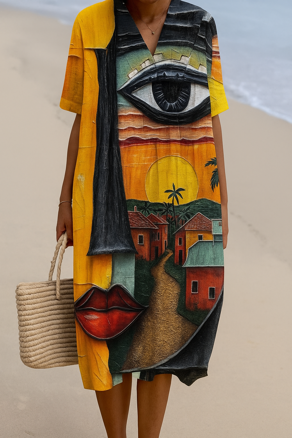 VISTA - VESTIDO INSPIRADO EN EL ARTE