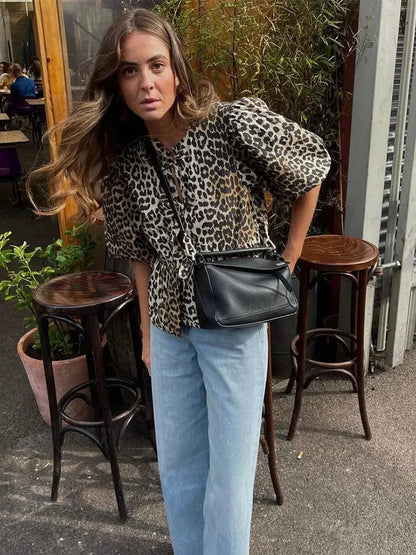 Blusa de leopardo