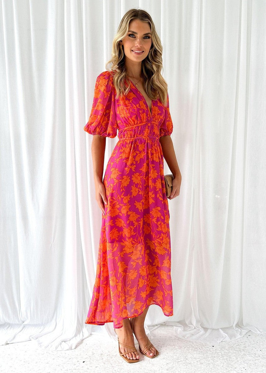 ANDREA - VESTIDO MIDI ESTAMPADO