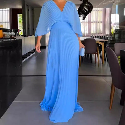 OLIVIA | VESTIDO CLÁSICO PLISADO
