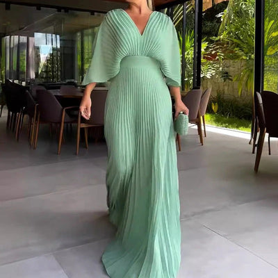OLIVIA | VESTIDO CLÁSICO PLISADO