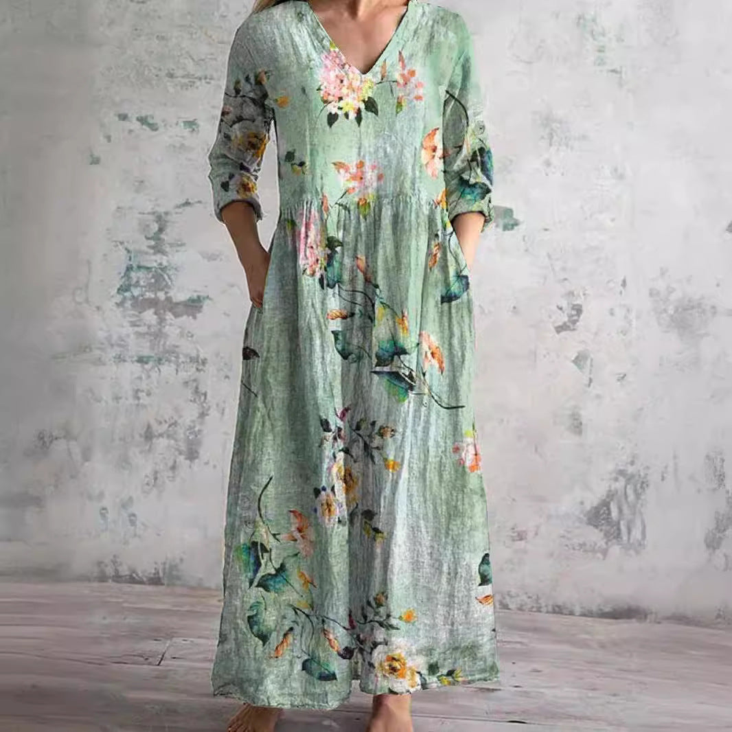 FIONA - VESTIDO MIDI ESTAMPADO