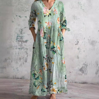 FIONA - VESTIDO MIDI ESTAMPADO