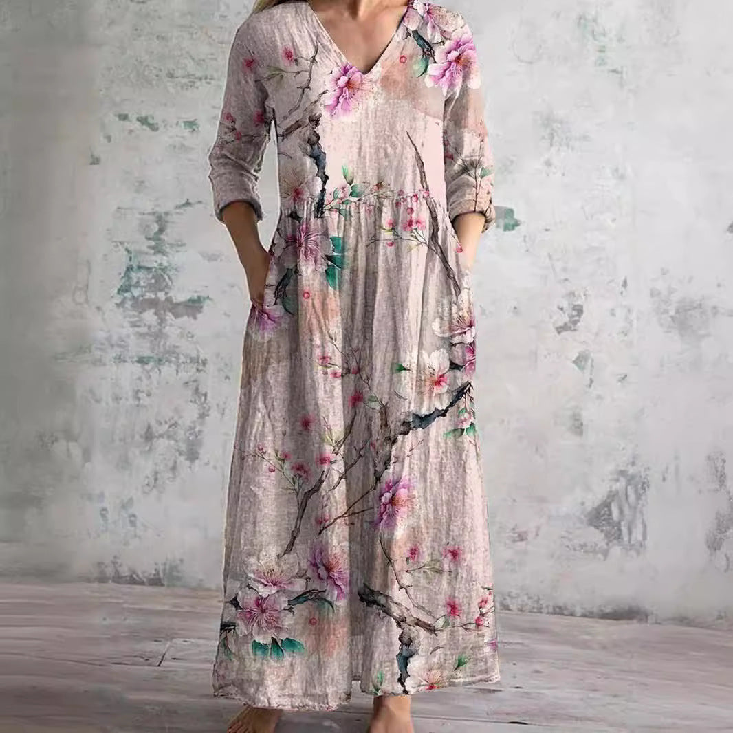 FIONA - VESTIDO MIDI ESTAMPADO
