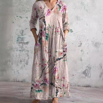 FIONA - VESTIDO MIDI ESTAMPADO