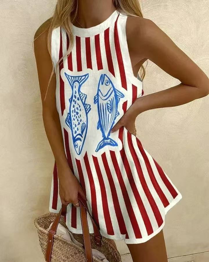 YASMÍN - MINIVESTIDO ESTAMPADO