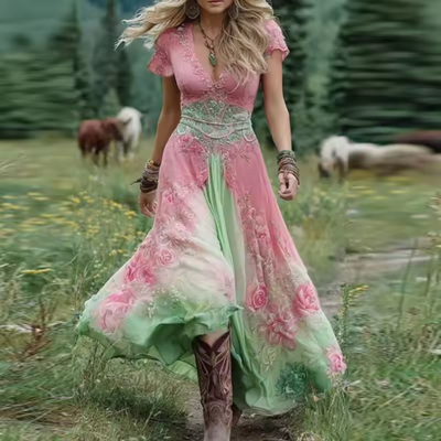 CELESTINA - VESTIDO ESTAMPADO