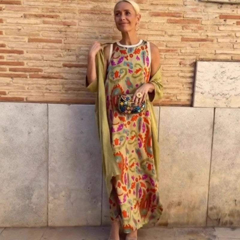 AINHOA - VESTIDO CON CHAL