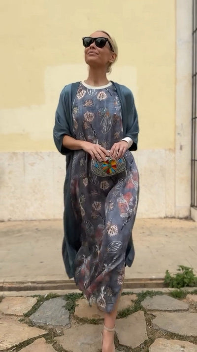 FLORALIA - VESTIDO CON CHAL