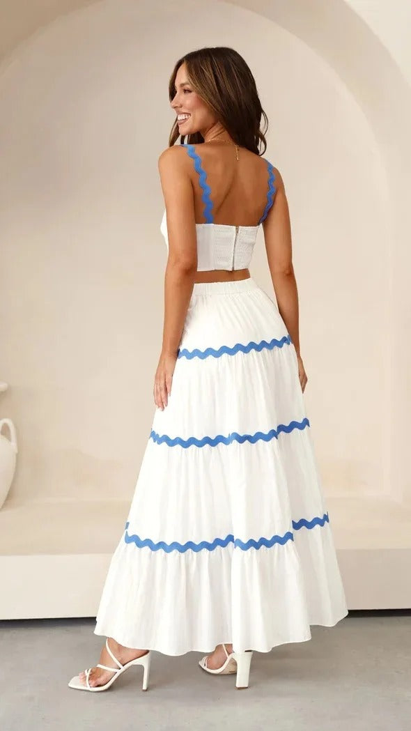 Camila - Conjunto de top y falda