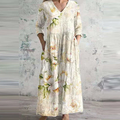 FIONA - VESTIDO MIDI ESTAMPADO