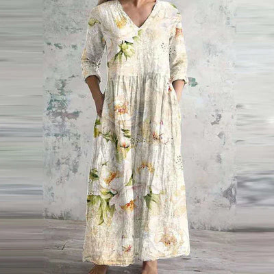 FIONA - VESTIDO MIDI ESTAMPADO