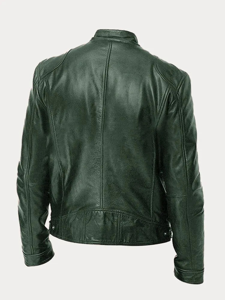 SCOTT | Chaqueta de cuero de temporada.