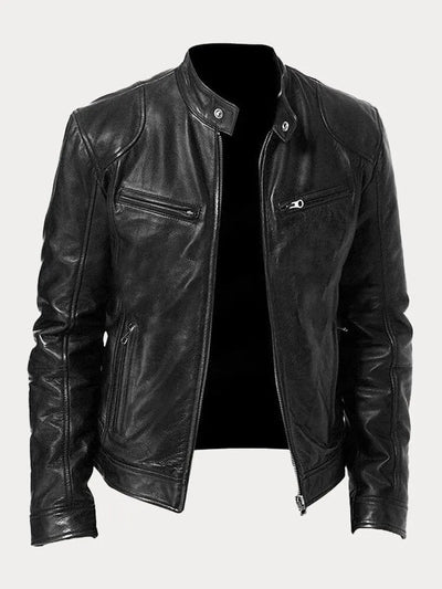 SCOTT | Chaqueta de cuero de temporada.