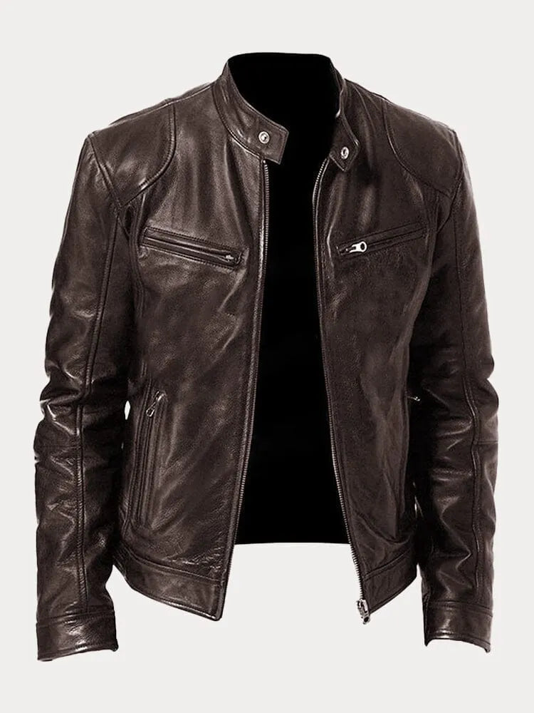 SCOTT | Chaqueta de cuero de temporada.