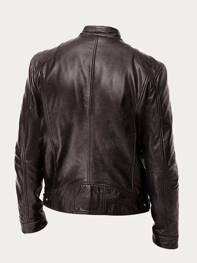 SCOTT | Chaqueta de cuero de temporada.