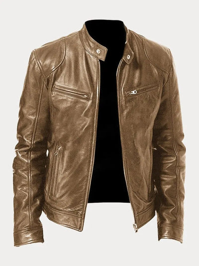 SCOTT | Chaqueta de cuero de temporada.