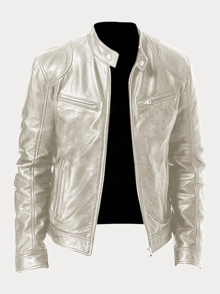 SCOTT | Chaqueta de cuero de temporada.