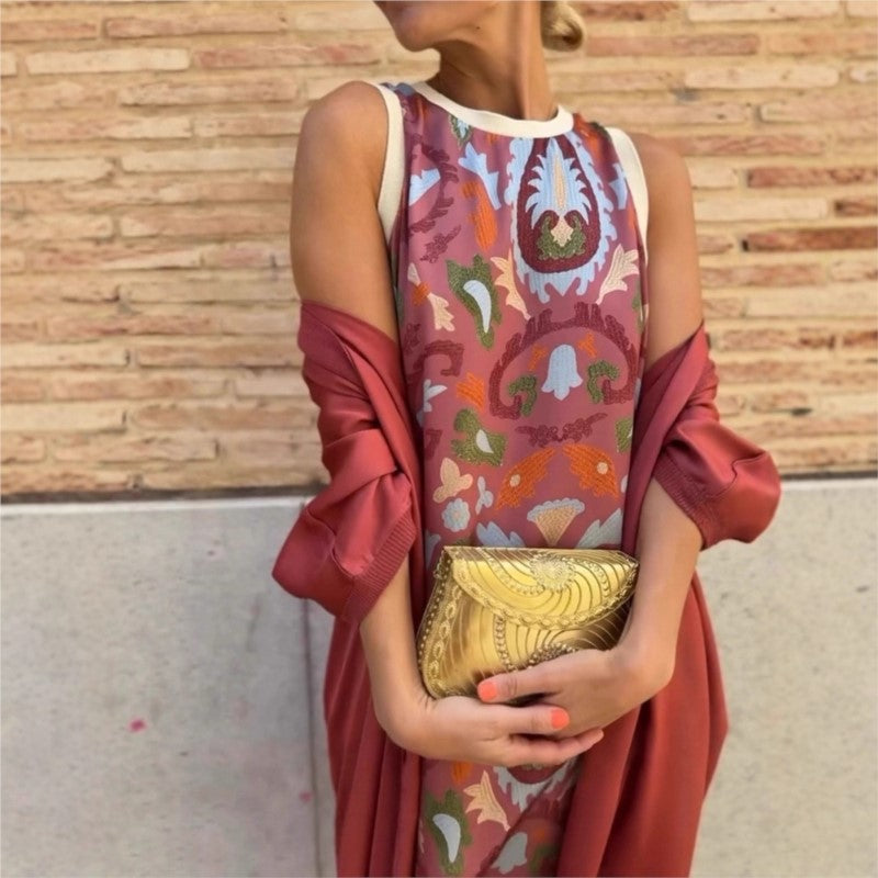 AINARA - VESTIDO CON CHAL