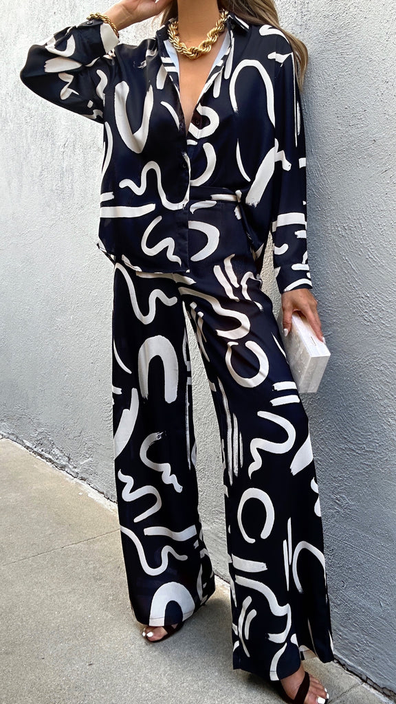 CORINNE - CONJUNTO DOS PIEZAS ESTAMPADO