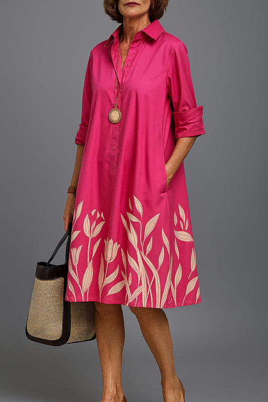 LIRA - VESTIDO MIDI ESTAMPADO