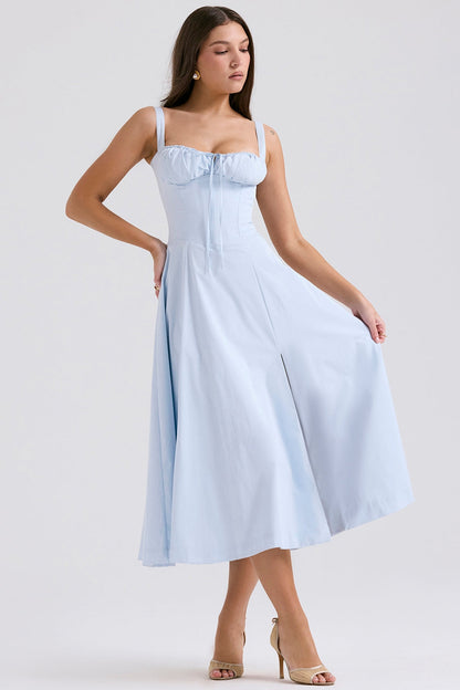 PARMA - VESTIDO MIDI CON CORSÉ