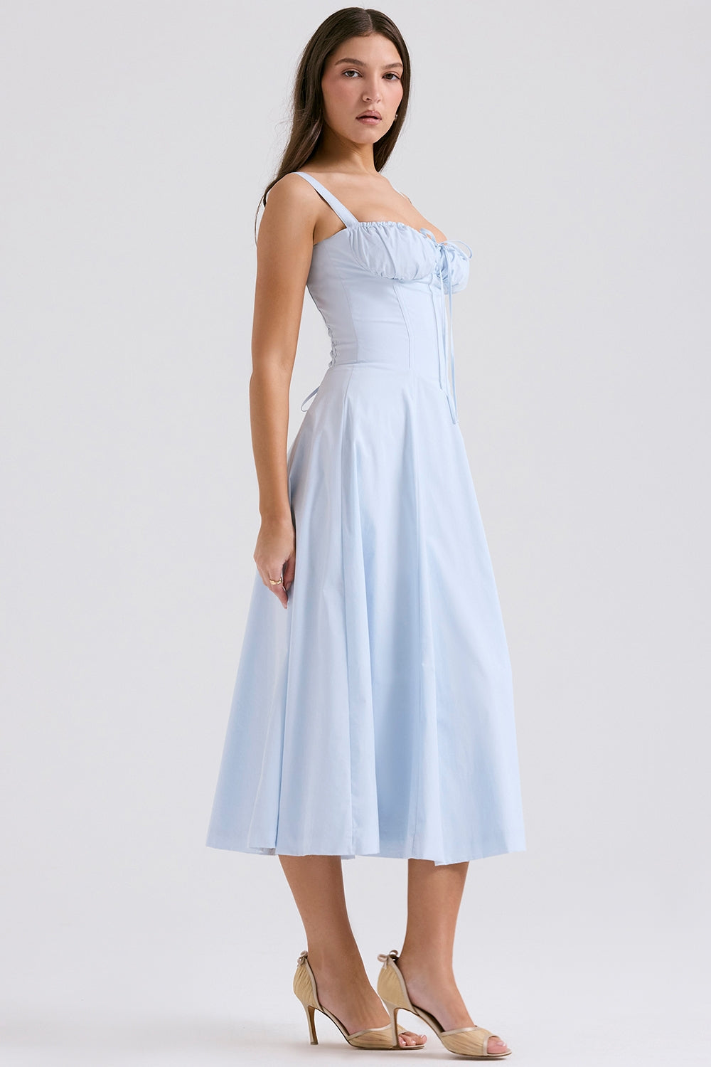 PARMA - VESTIDO MIDI CON CORSÉ