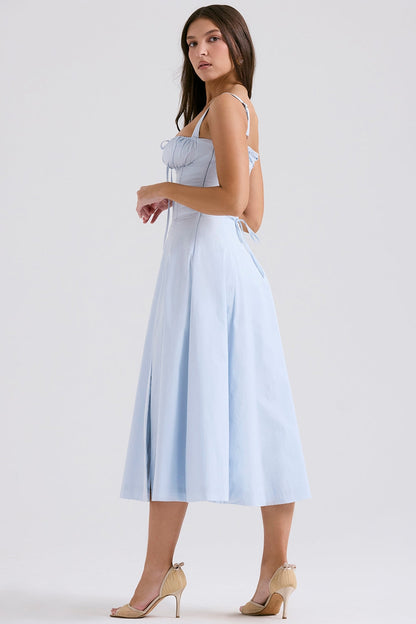 PARMA - VESTIDO MIDI CON CORSÉ