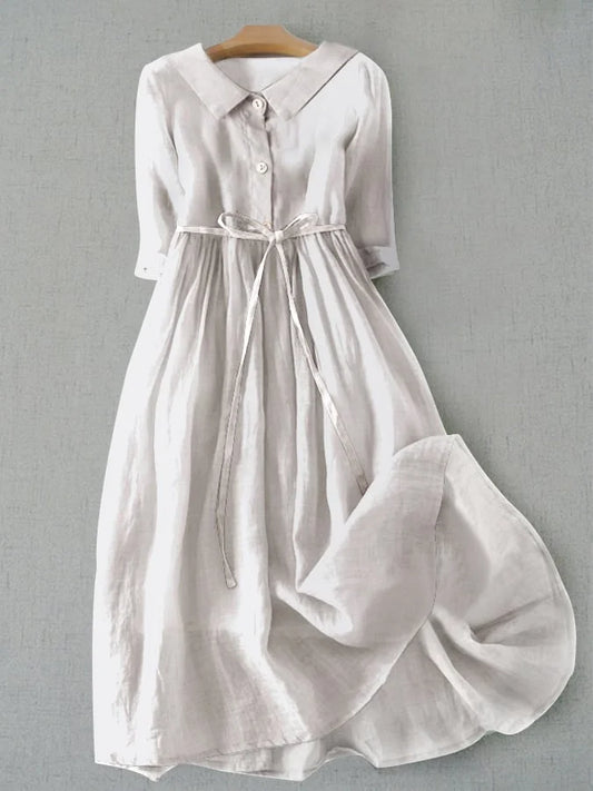 LUZ - VESTIDO MIDI FLUIDO