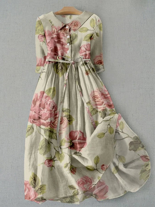 LALA - VESTIDO MIDI ESTAMPADO