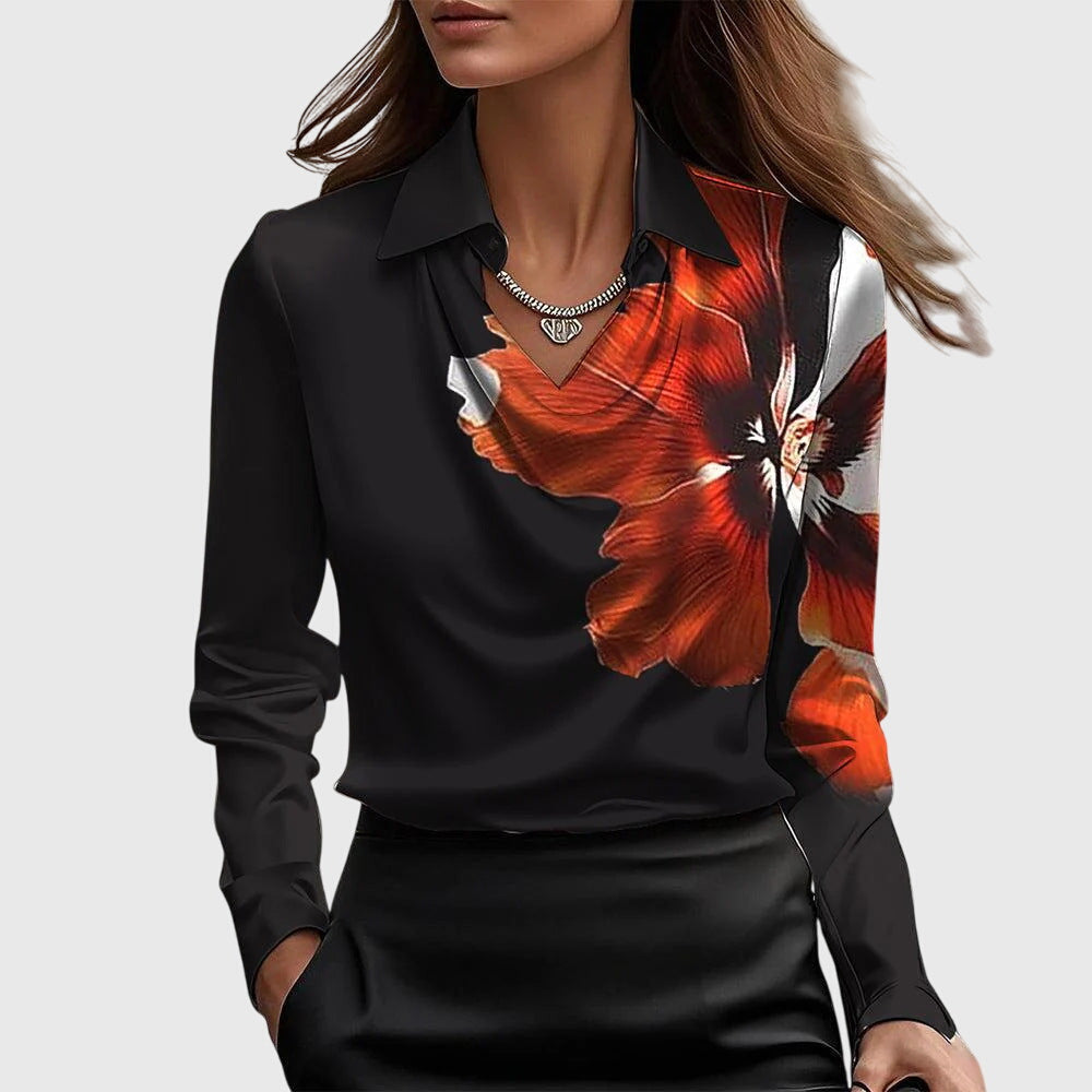 SILVIA - BLUSA DE SATÉN