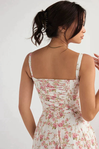 PARMA - VESTIDO MIDI CON CORSÉ