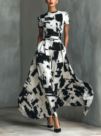 AROA - VESTIDO LARGO ESTAMPADO