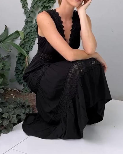NINFA - VESTIDO MIDI DE ENCAJE