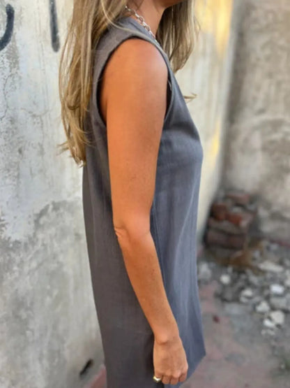 Leire - Mini vestido sin mangas