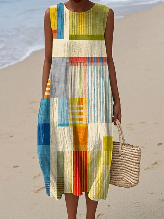 PILAR - VESTIDO MIDI ESTAMPADO