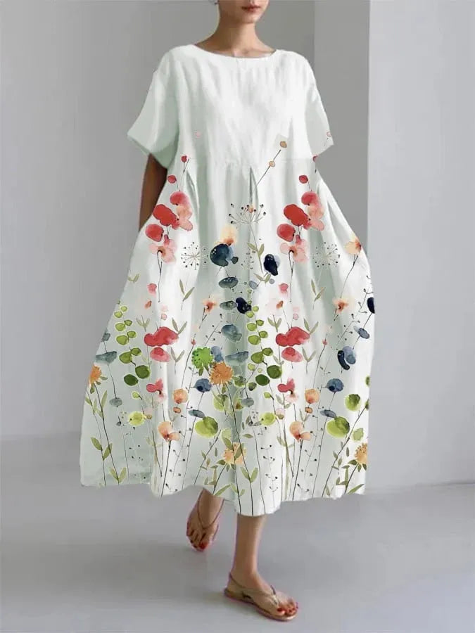 Liliana - Vestido midi estampado