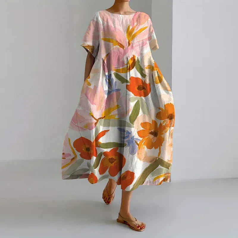 Valerie - Vestido midi estampado