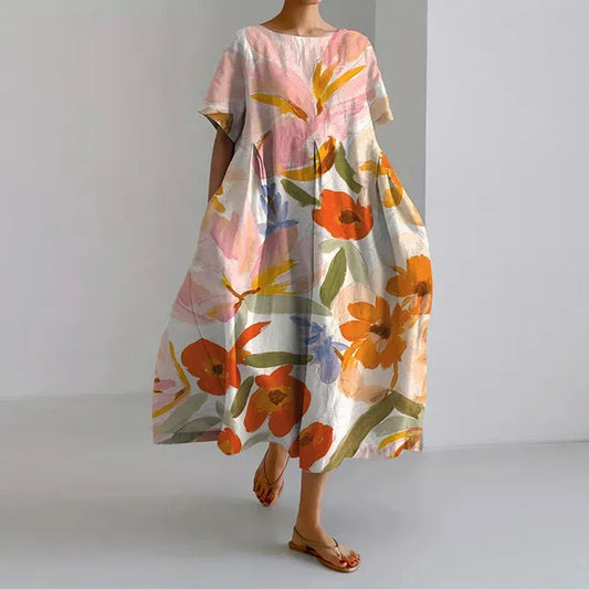 Valerie - Vestido midi estampado
